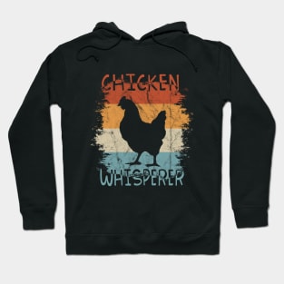 Chicken Whisperer Retro Poultry Silhouette Hoodie